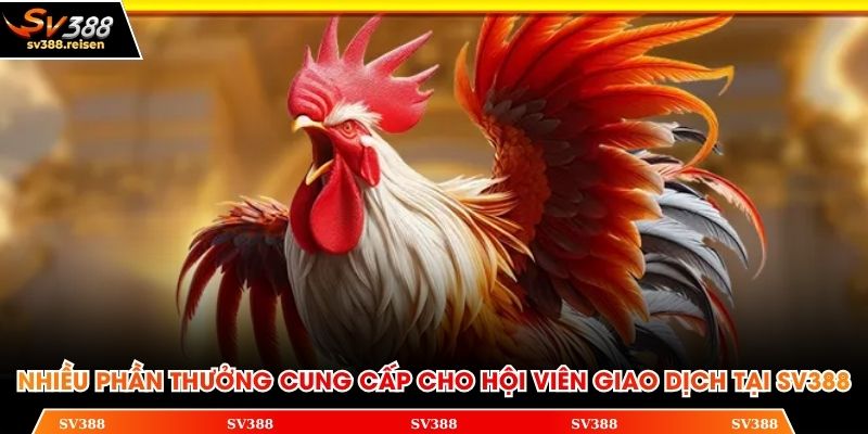 Nhiều phần thưởng cung cấp cho hội viên giao dịch tại SV388